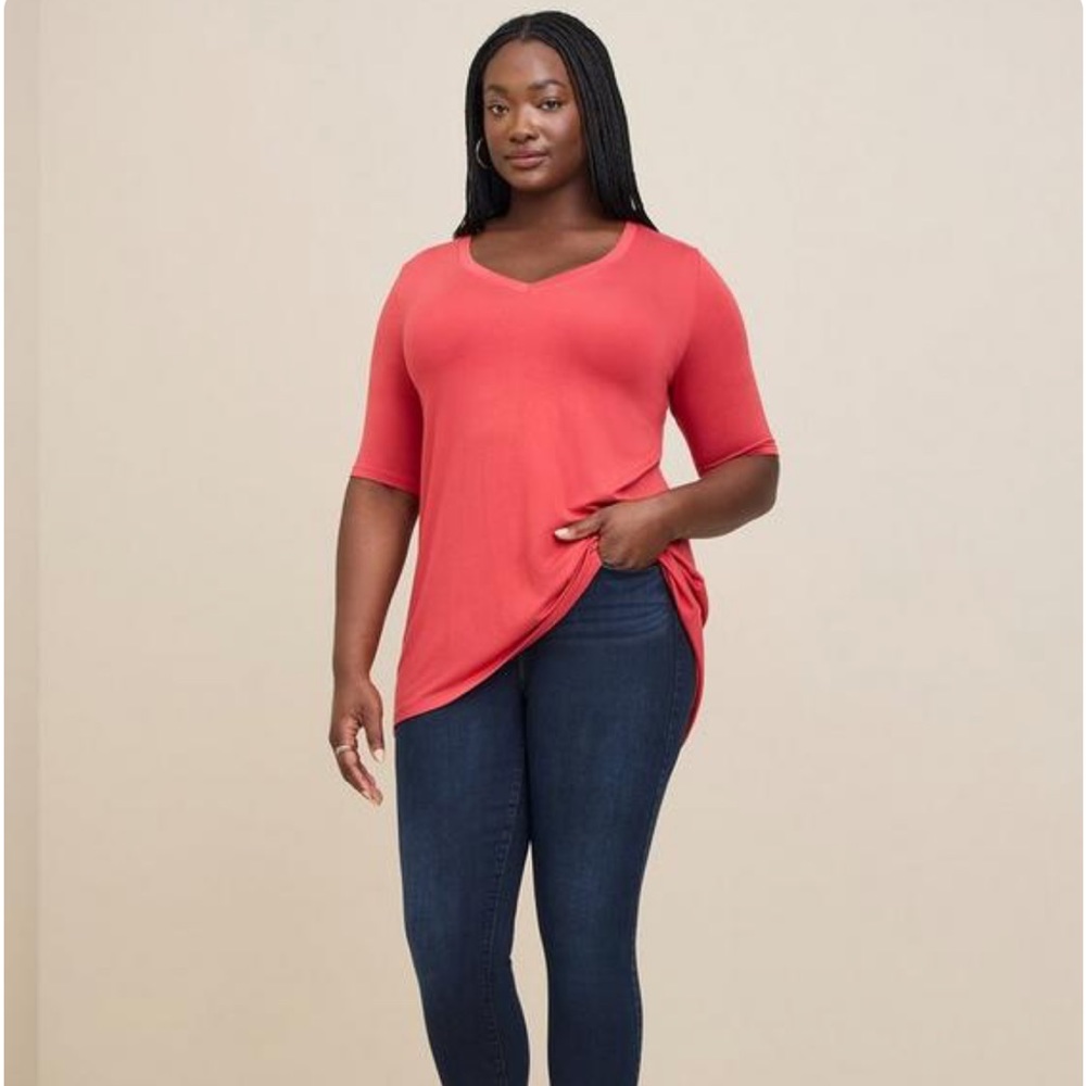 torrid V-Neck Short Sleeve Tee